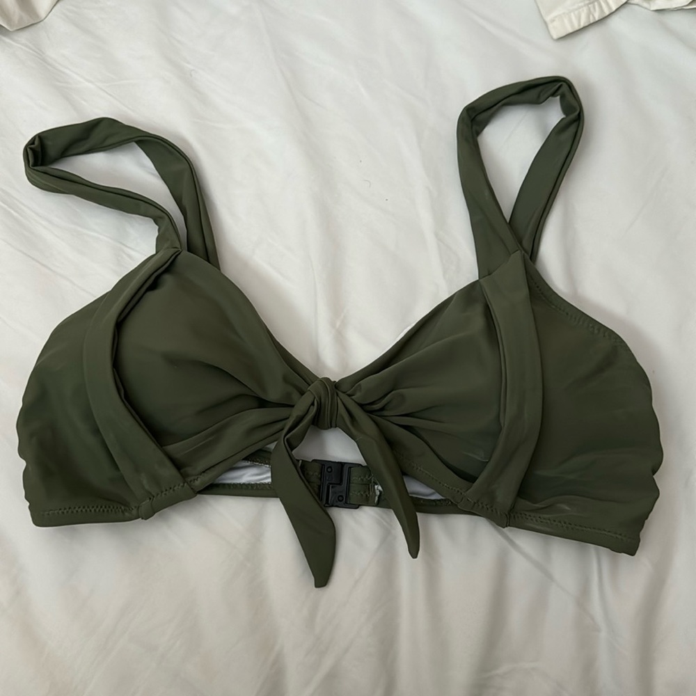 Army Green Bikini Top